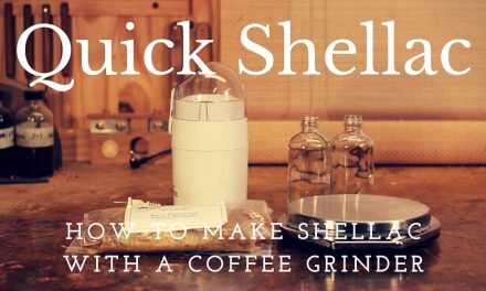 How To Make Shellac With A Coffee Grinder