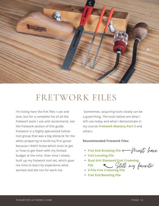 Luthier Tools The Ultimate Guide The Art Of Lutherie