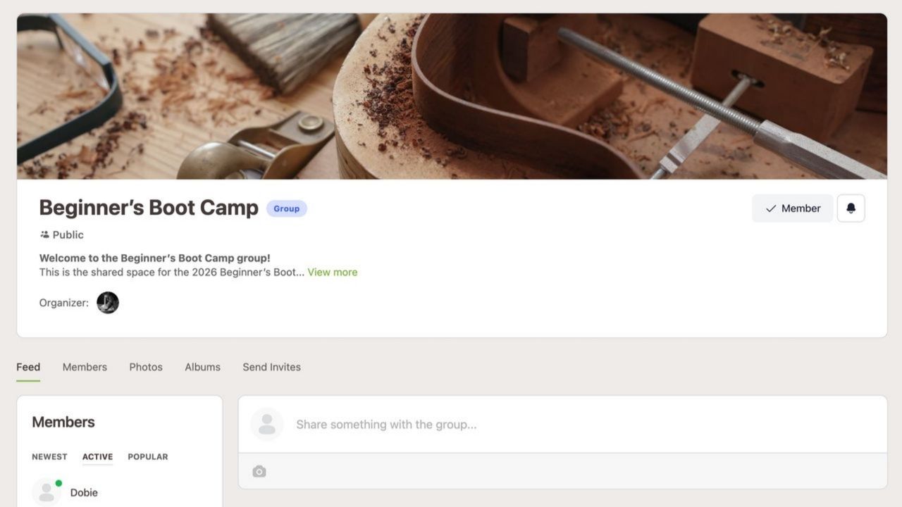 Beginners Boot Camp Workshop Group